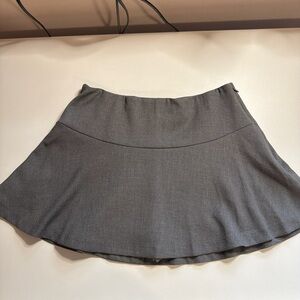 Abercrombie & Fitch Gray Skort Mini Skirt Built In Shorts Size Small
